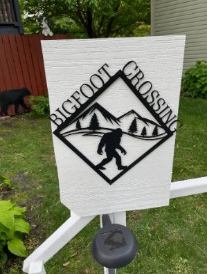 Steel Sign - Bigfoot Crossing ("Big Sky")