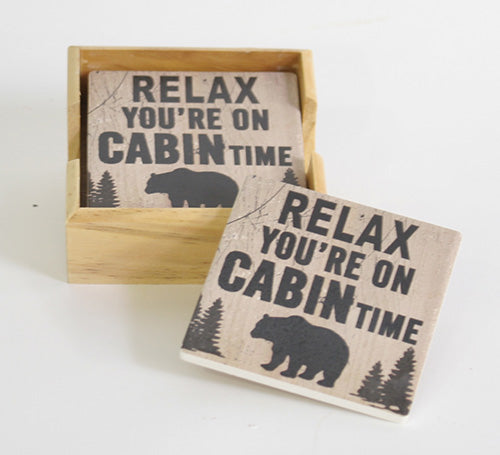 Cabin Coaster Set