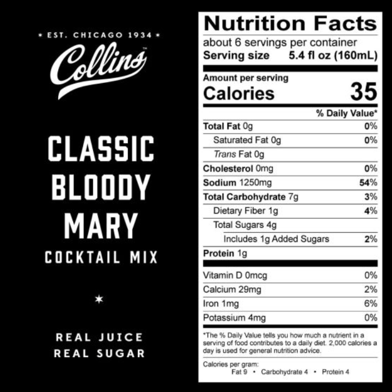32 oz. Classic Bloody Mary Cocktail Mix by Collin - UR Gifts 4 All Seasons