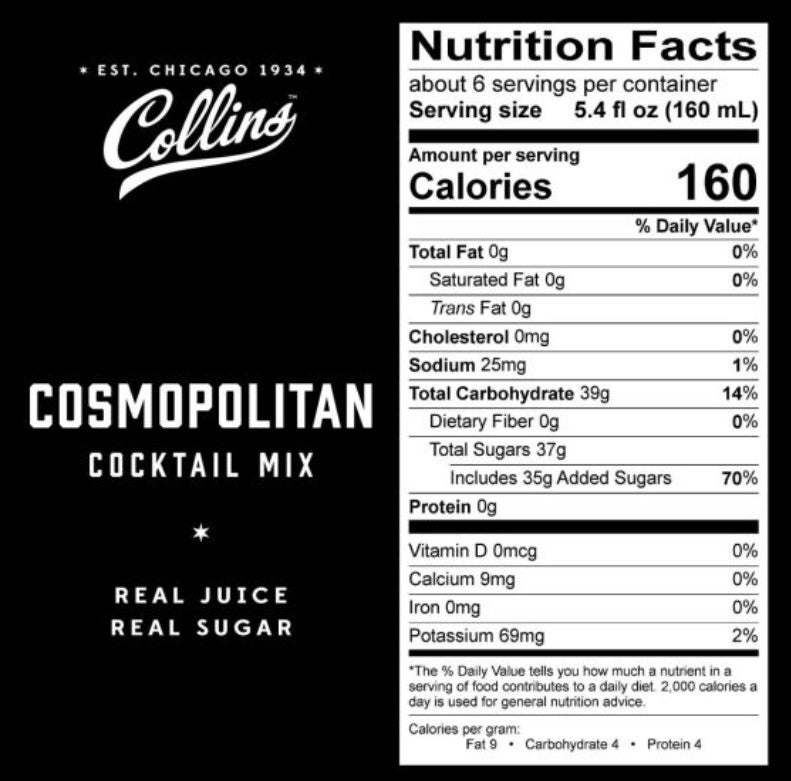 32 oz. Cosmopolitan Cocktail Mix by Collins