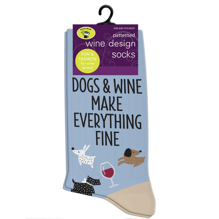Socks - Dogs & Wine