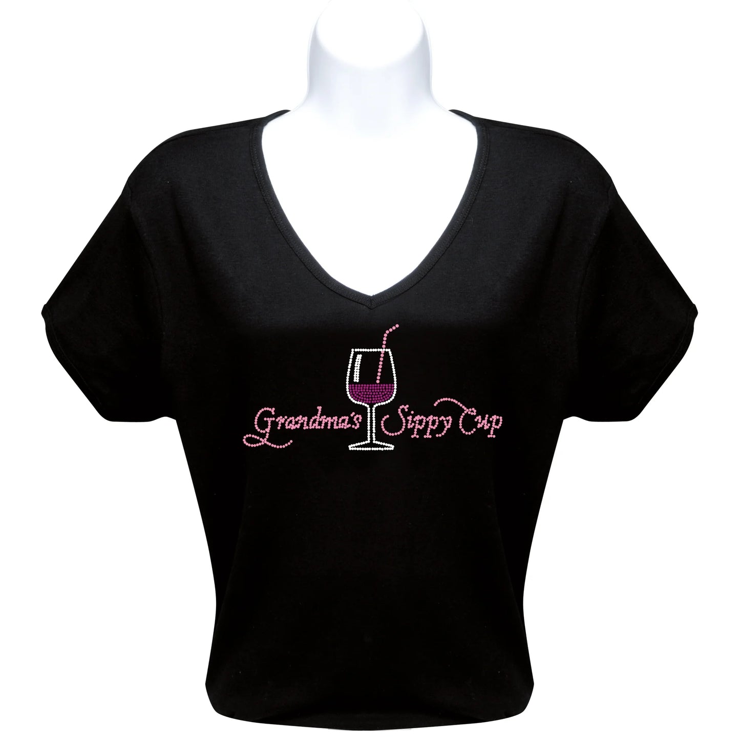 Rhinestone T-Shirt - Grandma Sippy Cup