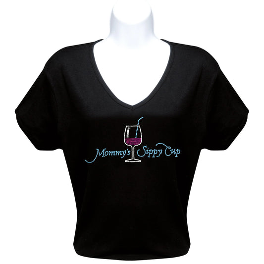 Rhinestone T-Shirt - Mommy's Sippy Cup