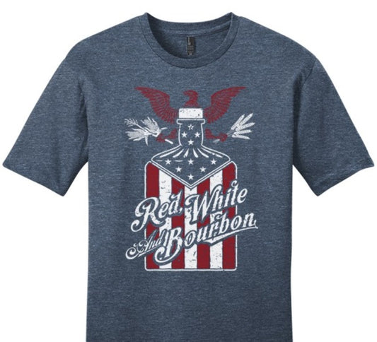 T-Shirt - Red, White & Bourbon