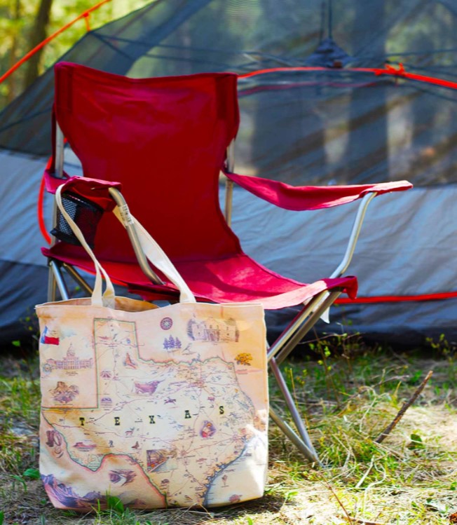 Canvas Tote Bag - Texas State Map