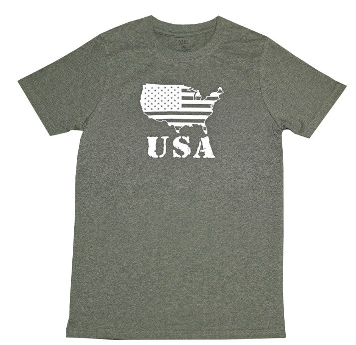 USA T-Shirt, Military Melange