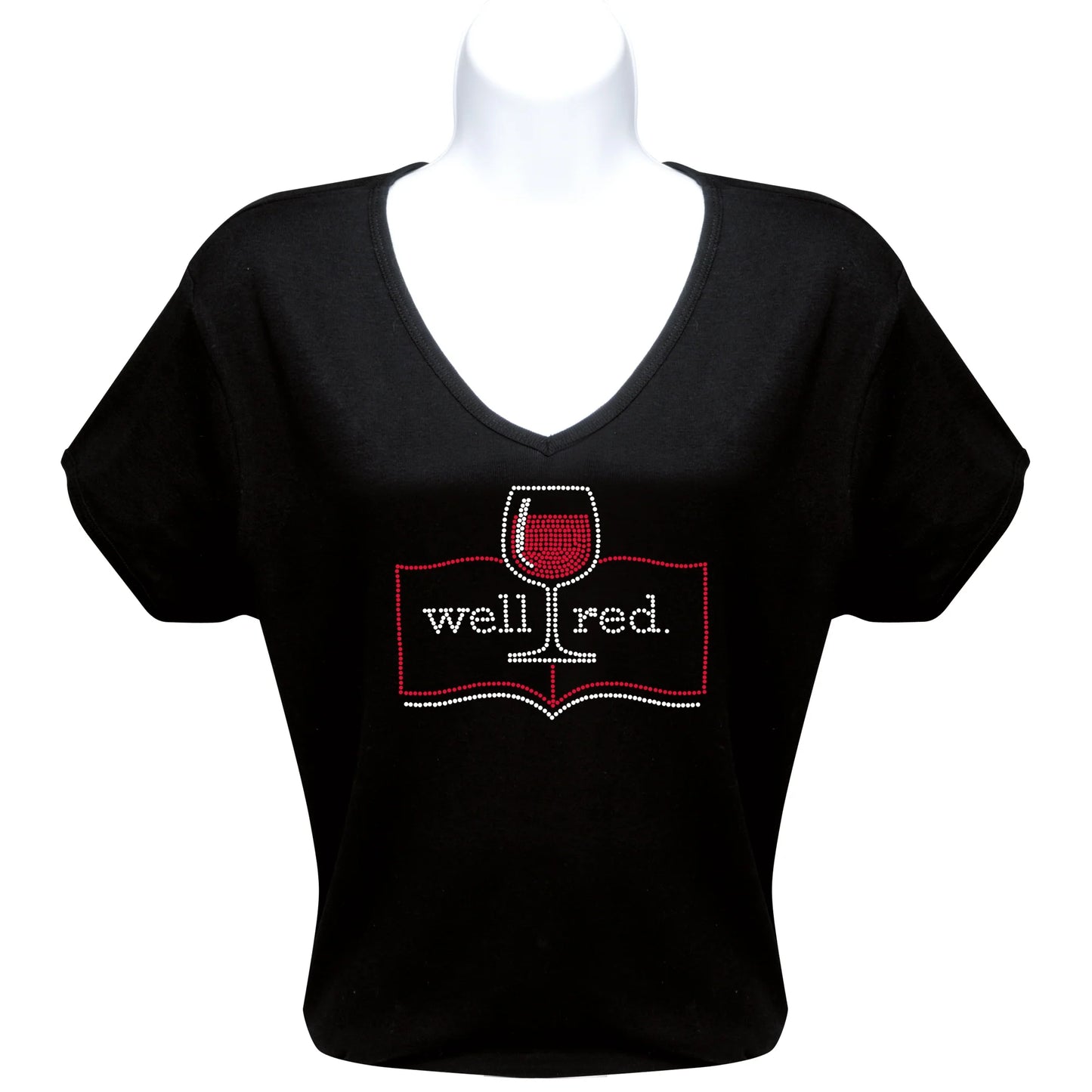 Rhinestone T-Shirt - Well Red