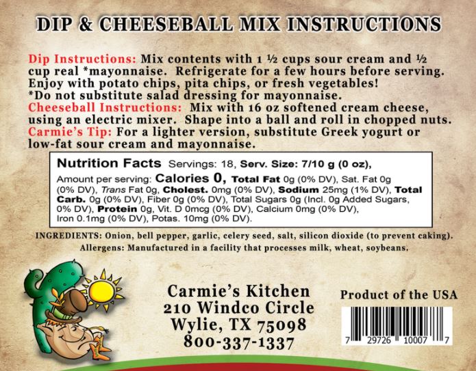 Dip Mix - Caramelized Onion