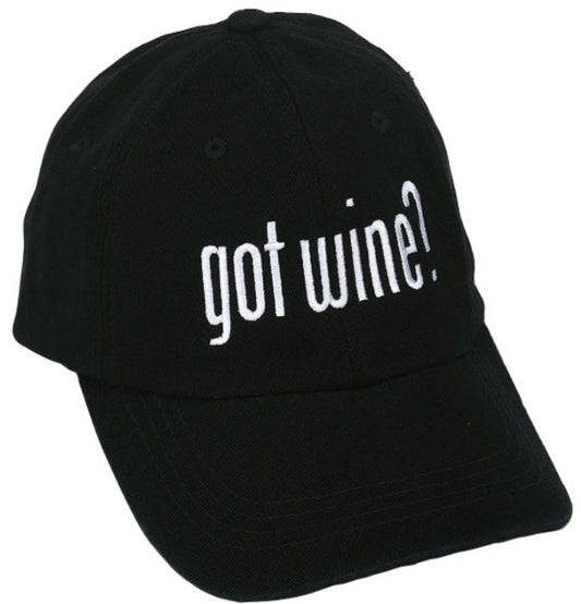 Cap - Got Wine Embroidered - Black