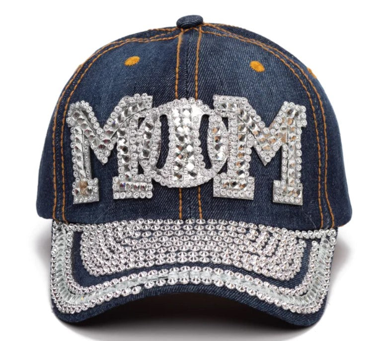 Cap - MOM Rhinestone