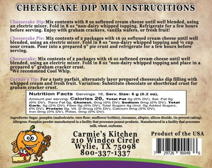 Cheesecake Dip Mix - Pumpkin Spice