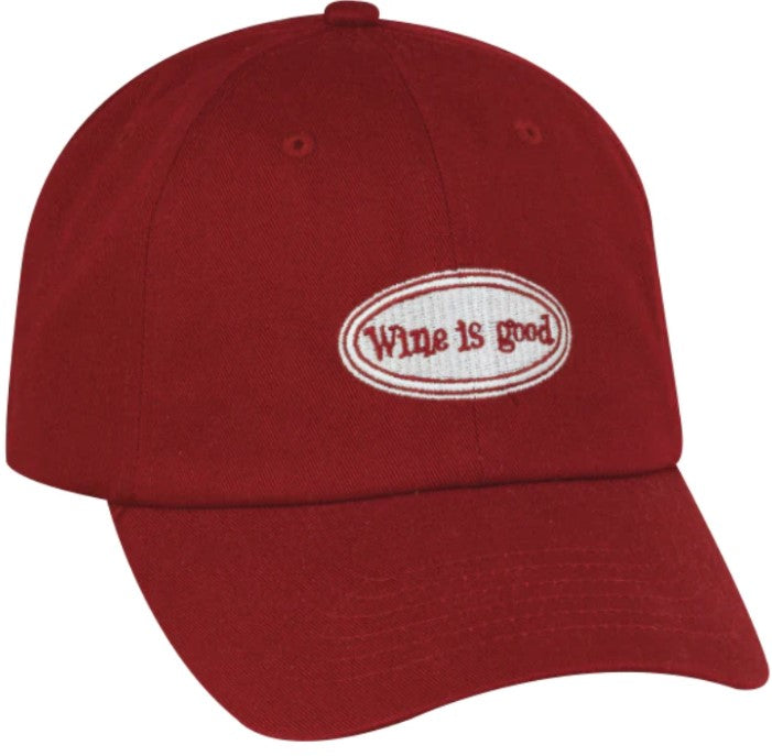 Cap - Wine is Good Polo - Burgundy