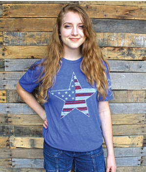 T-Shirt - American Flag Star