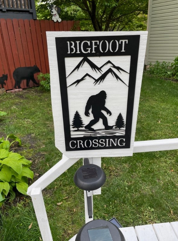 Steel Sign - Bigfoot Crossing ("Deadwood")