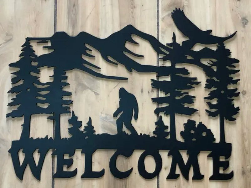 Steel Sign - Bigfoot Welcome