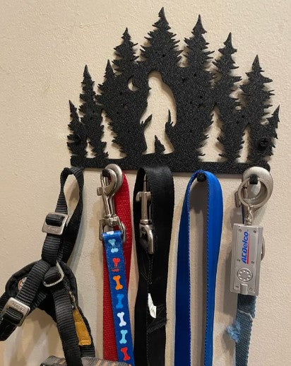 Aluminum Sign - Bigfoot & Treeline Sturdy Key Rack