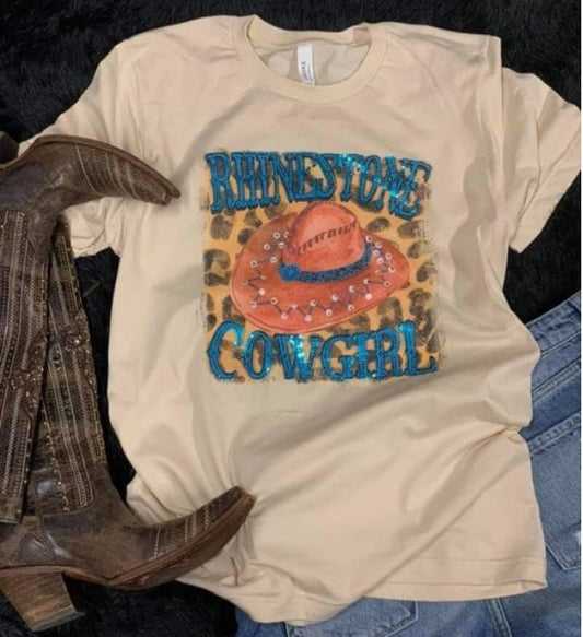 Rhinestone T-Shirt - Cowgirl Spangle