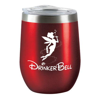 Insulated Wine Tumbler - Drinker Bell - Candy Apple Red