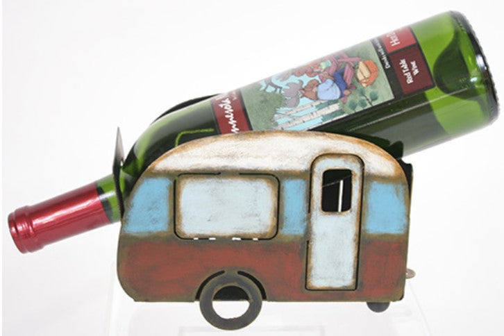 Wine Bottle Holder - Metal Camper