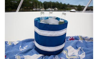 Sailor Bucket Bag - Nautical Stripe Bucket Bag