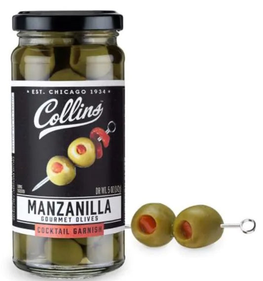 4.5 oz. Pimento Manzanilla Cocktail Olives by Collins