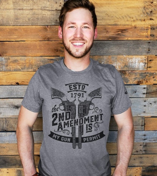 T-Shirt - The 2nd amendment is my gun permit