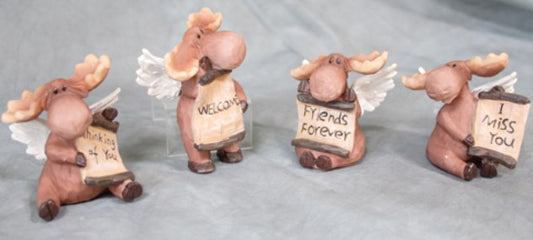 Figurine Sculpture - Angel Moose