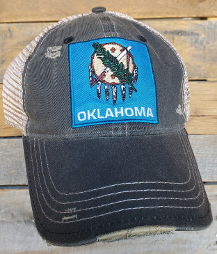 Distressed Hat - Oklahoma Flag