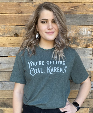 Slim Fit T-Shirt - Coal Karen