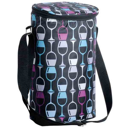 Insulated Bag - Two Bottle Bag - Stacked Glasses