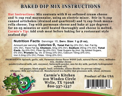 Dip Mix - Baked Spinach & Artichoke