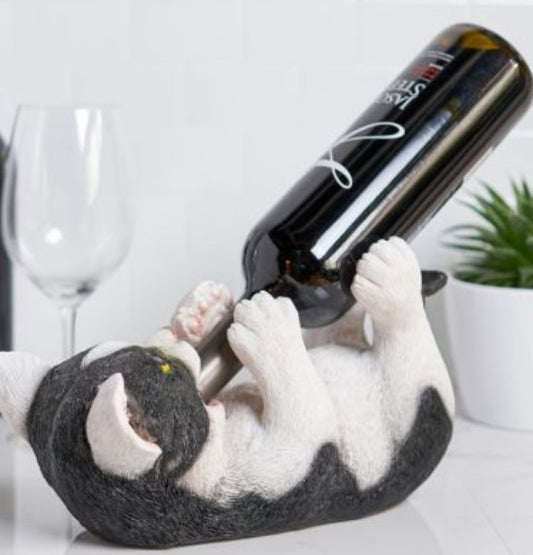 Wine Bottle Holder - Klutzy Kitty