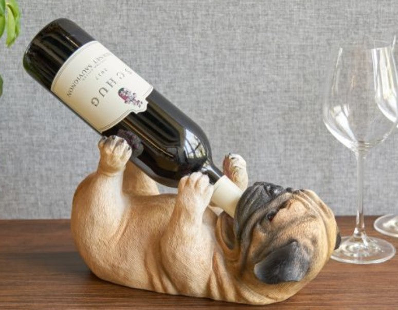 Wine Bottle Holder - Pug