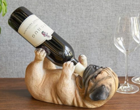 Pug Wine Bottle Holder