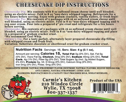 Cheesecake Dip Mix - Strawberries N Cream