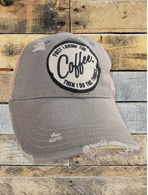 Distressed Hat - Coffee